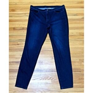 J. Jill Legging Jeans Women 14 Blue Denim Skinny Leg Dark Wash 5-Pockets Hi-Rise